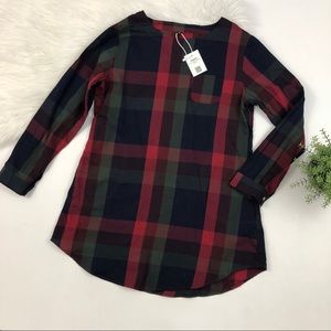 [Cupshe] NWT Plaid Dress Longsleeve Medium Fall
